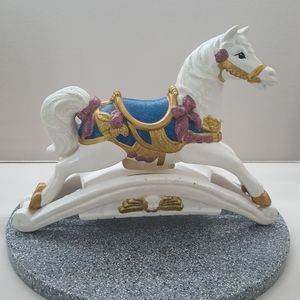 Shimmering Carousel Horse Decor